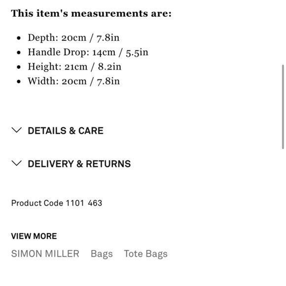 Simon Miller Suede 20cm Bonsai Bag - Picture 6 of 9